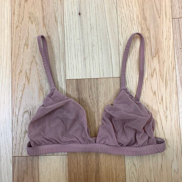 Skims Fits Everybody Summer Mesh Strappy Triangle Bralette Medium Sienna Medium - Picture 3 of 6